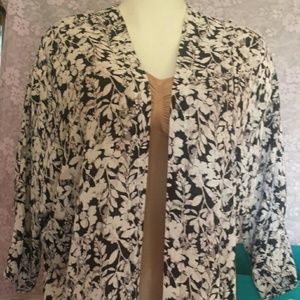 Womens plus floral kimono / cover